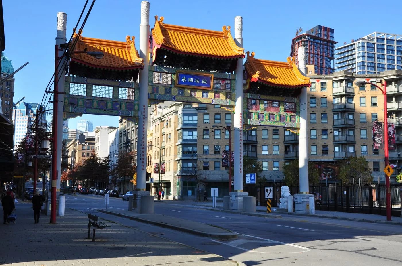 Millennium Gate in Chinatown, a stop on the Vancouver city tour