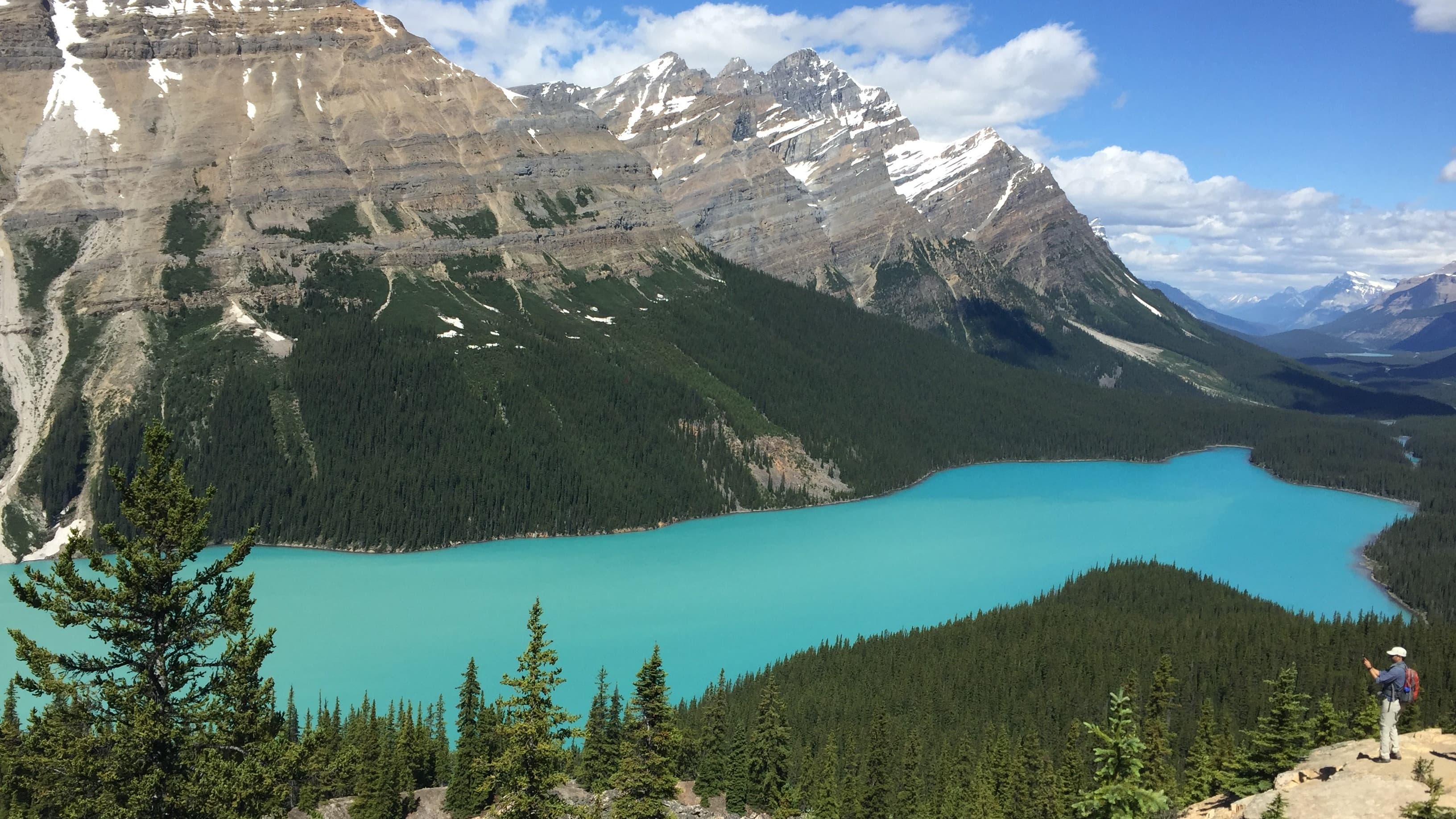 Peyto Lake nas Montanhas Rochosas Canadenses