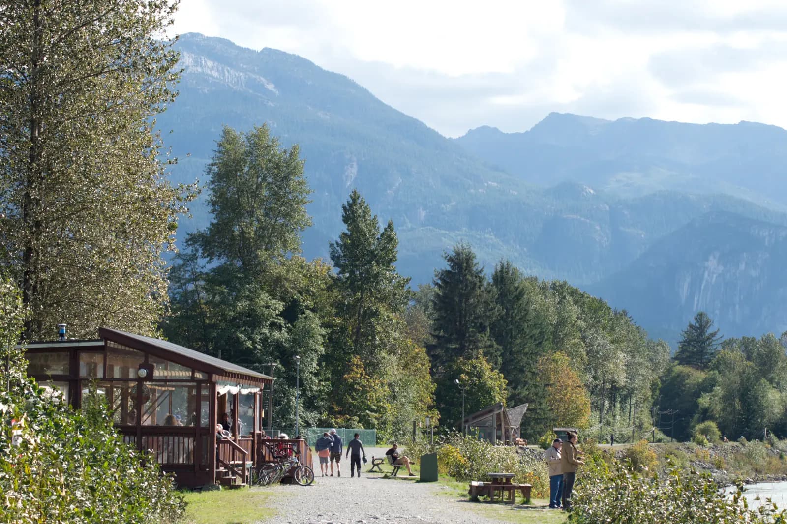 Fachada usada en las filmaciones de la serie Virgin River en Squamish, Columbia Británica